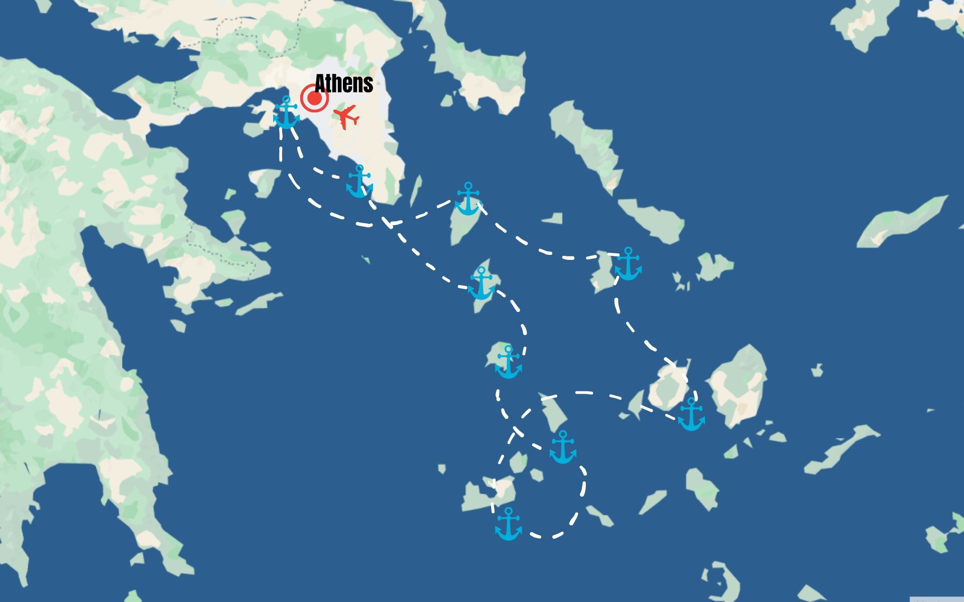 Sailing Cycladic Islands Greece